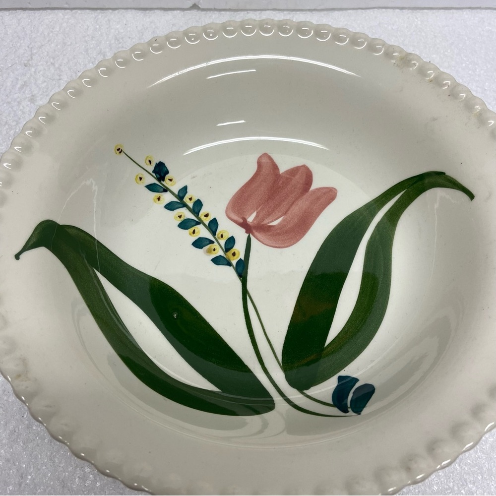 Blue Ridge Southern Potteries Serving Bowl Dutch Bouquet Pattern - Picture 7 of 9